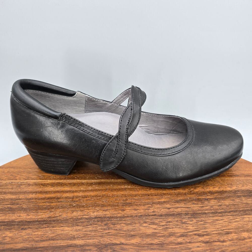 Abeo Marisol Shoes Womens 6 Neutral Leather Mary Jane Adjustable Comfort Heeled